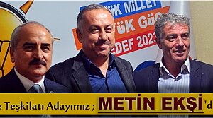 AK PARTİ İLÇE TEŞKİLATI ADAYI METİN EKŞİ