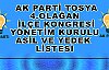Ak Parti Tosya İlçe Teşkilat Listesi