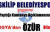 İSKİLİP BELEDİYESPOR YÖNETİMİ ÖZÜR DİLEDİ