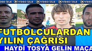 Tosya Belediyespor'lu oyuncular Taraftarlara seslendi