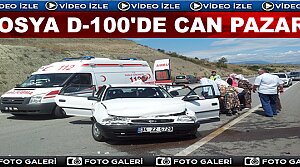 TOSYA D-100 KARAYOLUNDA TRAFİK KAZASI: 2 YARALI