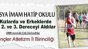 Tosya İmam Hatip Ortaokulu Atlettizm'de 3.oldu