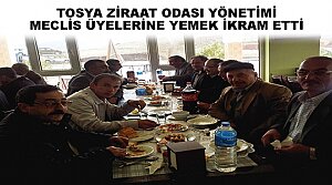 Tosya Ziraat Odası Teşekkür Yemeği verdi