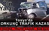 TOSYA'DA KORKUNÇ TRAFİK KAZASI 2 ÖLÜ - 3 YARALI