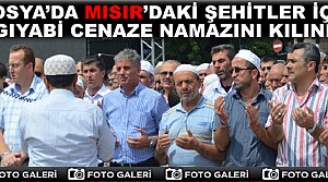 TOSYA’DA MISIR’DAKİ ŞEHİTLER İÇİN GIYABİ CENAZE NAMAZINI KILINDI