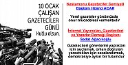 10 Ocak Çalışan Gazeteciler Günü