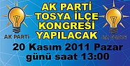 AK PARTİ TOSYA İLÇE KONGRESİ YAPILACAK