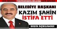 Başkan Kazım Şahin Mhp'den İstifa Etti