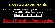 Derneklerimize siyasi dayatma yapmayalım