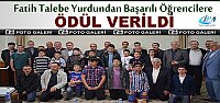 Fatih Talebe Yurdundan Başarılı Öğrencilere Ödül