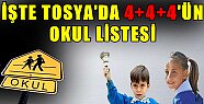 İŞTE TOSYA'DA 4+4+4'ÜN OKUL LİSTESİ