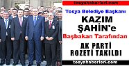 Kazım ŞAHİN AK PARTİ ROZETİNİ TAKTI
