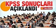 KPSS SONUÇLARI AÇIKLANDI