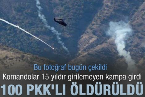 Öldürülen terörist sayısı 100e yükseldi