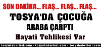 Otomobil çocuğa çarptı