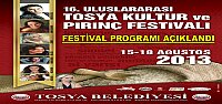 Tosya 16. Uluslararası Kültür ve Pirinç Festivali Programı Belli Oldu