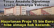 Tosya Anadolu Öğretmen Lisesi Romanya Yolcusu