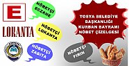 TOSYA BELEDİYE BAŞKANLIĞI KURBAN BAYRAMI NÖBET ÇİZELGESİ