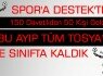 Tosya Belediye Spor'a Destekte Yine Sınıfta Kaldık