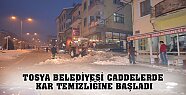 Tosya Belediyesi Kar Temizleme Çalışması