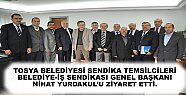TOSYA BELEDİYESİ SENDİKA TEMSİLCİLERİ BELEDİYE-İŞ SENDİKASI GENEL BAŞKANI NİHAT YURDAKUL’U ZİYARET ETTİ.