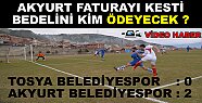 TOSYA BELEDİYESPOR EVİNDE MAĞLUP