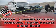 TOSYA-ÇANKIRI YOLUNDA TRAFİK KAZASI 3 ÖLÜ