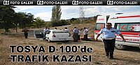 TOSYA D-100’DE TRAFİK KAZASINDA 1 KİŞİ YARALANDI
