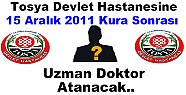 Tosya Devlet Hastanesine Yeni Doktor Ataması