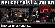 TOSYA DİN GÖREVLİLERİ BELGELERİNİ ALDILAR 