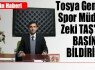 Tosya Gençlik Spor Müdürü Zeki Taş Basın Bildirisi Yayınladı