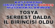 Tosya Güreşte İl Birincisi oldu
