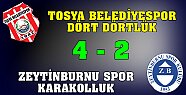 TOSYA HAFTAYI 4-2 GİBİ GÜZEL BİR GALİBİYETLE KAPATTI
