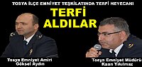 Tosya İlçe Emniyet Teşkilatında Terfi Heyecanı
