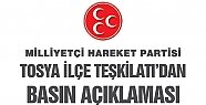 Tosya MHP Teşkilatından Basın Açıklaması