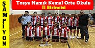 Tosya Namık Kemal Ortaokul Kız Voleybol Takımı İl Birincisi