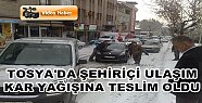 Tosya Şehiriçi Ulaşım Kar Yağışına Teslim Oldu