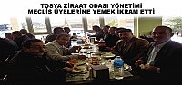 Tosya Ziraat Odası Teşekkür Yemeği verdi