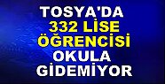 Tosya’da 332 Lise Öğrencisi Okula Gidemiyor.