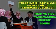 TOSYA’DA FIKIH VE BİLGİ YARIŞMASI YAPILDI.