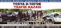 Tosya'da Gurbetçi Aileler Kaza Yaptı: 1 Ölü 7 Yaralı
