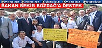 TOSYA’DA GÜREŞ SAHASINDA BEKİR BOZDAĞ PANKARTLI DESTEK