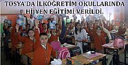 TOSYA'DA İLKÖĞRETİM OKULLARINDA HİJYEN EĞİTİMİ VERİLDİ.