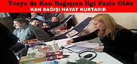 Tosya'da Kan Bağışına İlgi Fazla oldu