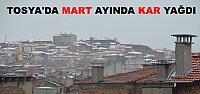 Tosya'da Mart Ayında Kar Yağdı