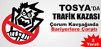 Tosya'da Trafik Kazası 2 Yaralı