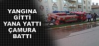 Tosya'da Yangına Gitti Yana Yattı