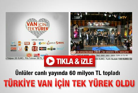 Türkiye Van için tek yürek oldu