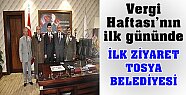 VERGİ DAİRESİ BAŞKAN ŞAHİN'İ ZİYARET ETTİ