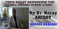 Yeni Genel Cerrahi Uzmanımız Görevine Başlamıştır.
